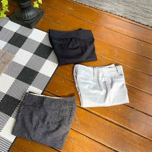 Three pair of Maurices dress pants size 7/8.